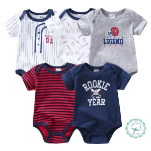 5pcs Baby Rompers