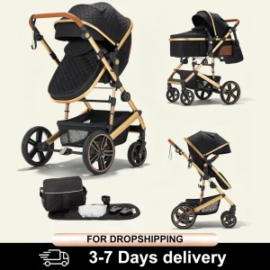 Foldable Stroller/Pushchair with Canopy