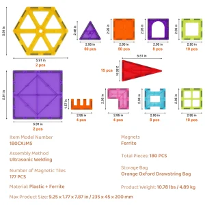 Magnetic Building Blocks Construction Set