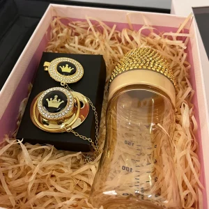 Crystal Gold Bottle/Clips Set