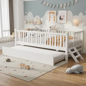 Platform Bed with Trundle