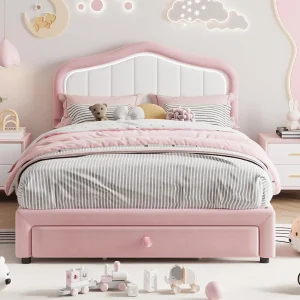 Kids Bed Frame with Headboard