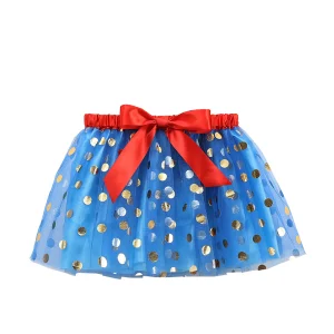 Winter Skirt, Polka Dot Mesh
